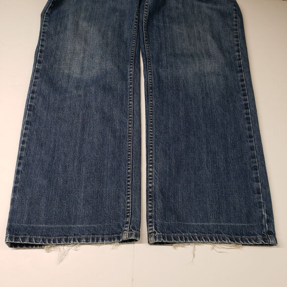 L.L. Bean Jeans Womens 16 Regular Blue Denim Straight Leg Cotton Dark Wash - Picture 9 of 16